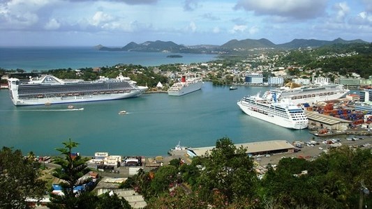 Castries Cruise Ship Sea Port